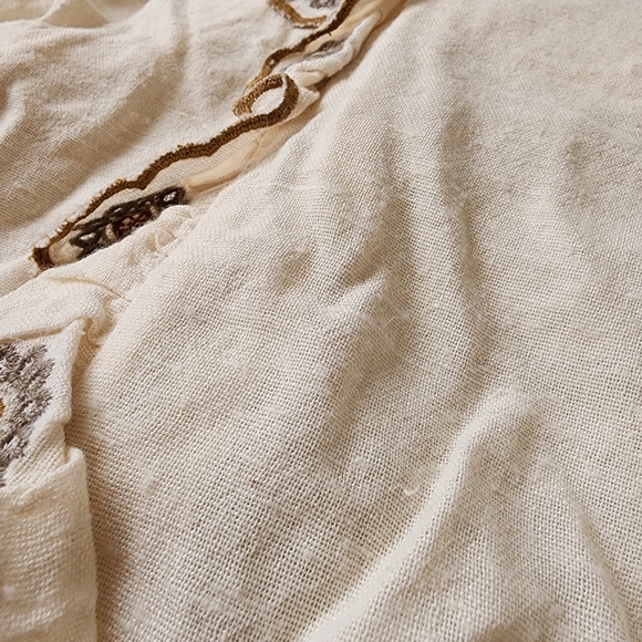 Zara Premium Collection Ruffled Lace Blouse Size Small - Picture 4 of 12